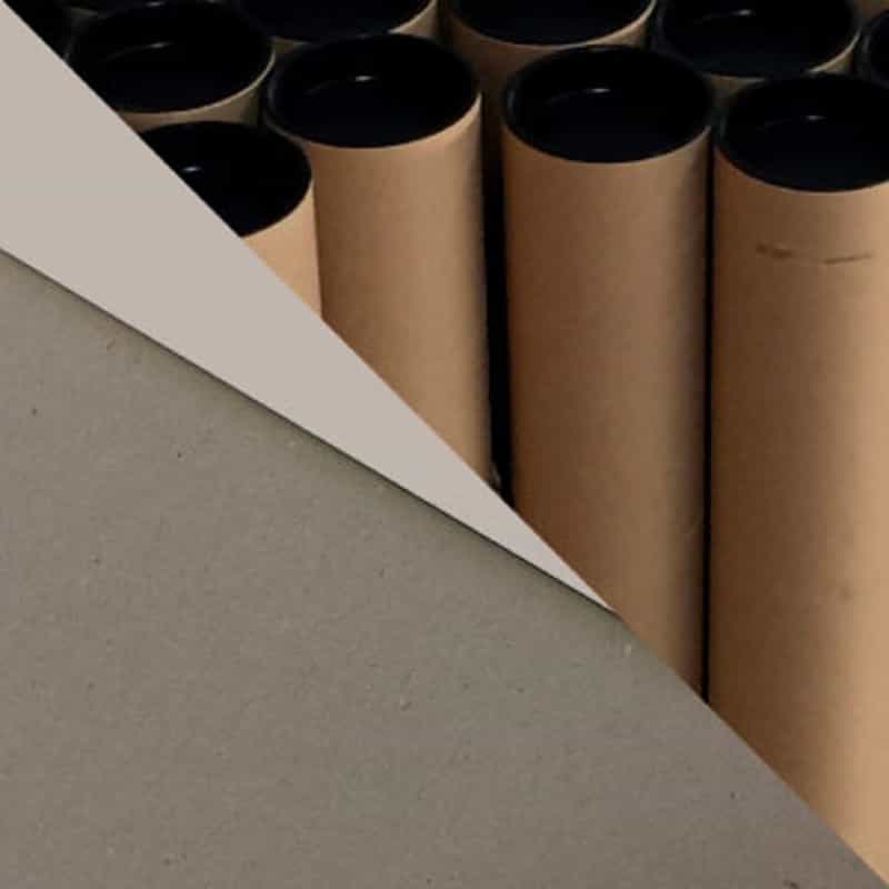 Cartones compactos planos y tubos